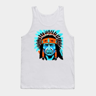 blue native american sticker Tank Top